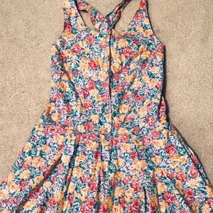 Laura Ashley 100% Cotton Flower Sun Dress Size 6